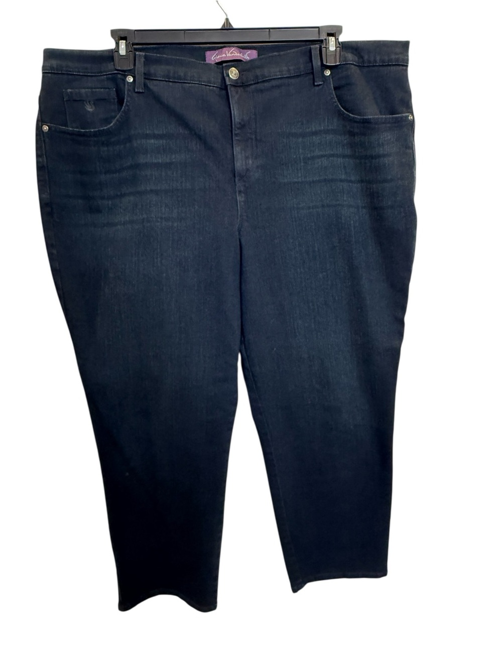 Gloria Vanderbilt Amanda Classic Black Wash Cropped Jeans NWOT